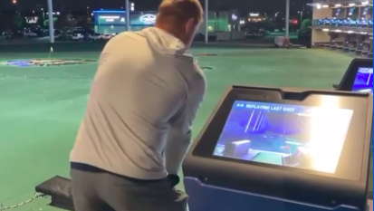 WATCH: Bryson DeChambeau hits BOMBS with Top Golf clubs